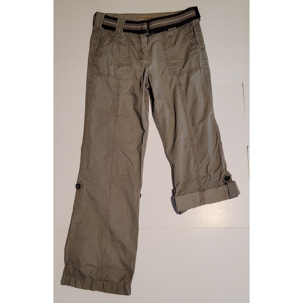 Denver Hayes Vintage Capri‎ Pants Womens 4/32 Convertible Roll Tab Belted